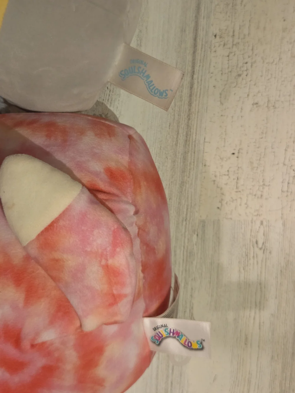 Squishmallow Pink Tie-Dye Fox Plush & Cockatiel Mizti / Cazlan & Sabine Lot Of 2